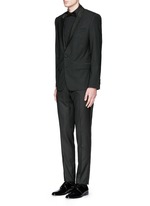 Figure View -Click To Enlarge Satin cummerbund tuxedo pants