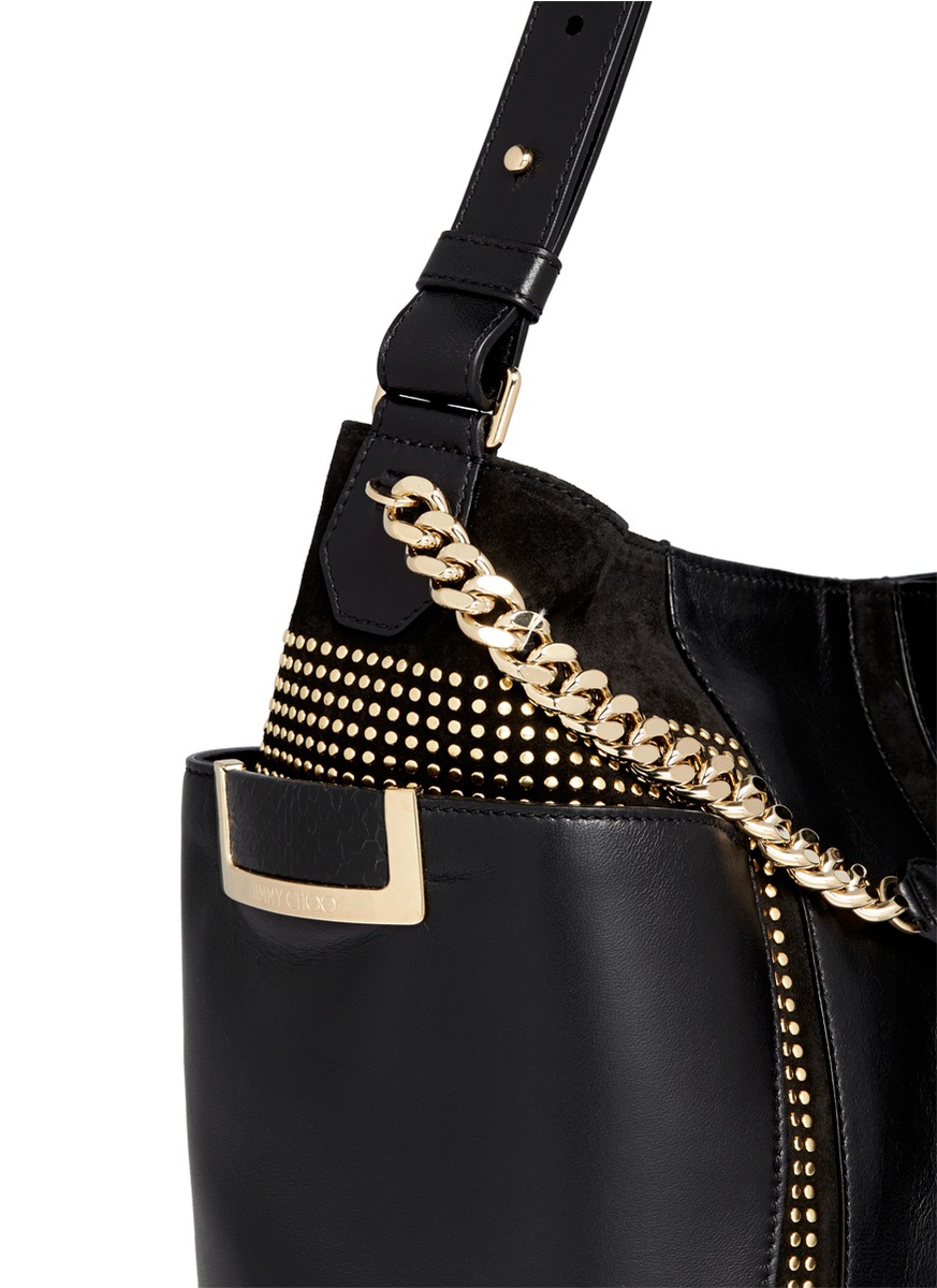 jimmy choo studded bag