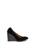 Main View - Click To Enlarge Main View - Click To Enlarge - Lanvin - Suede wedge heel pumps