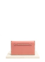 Valentino&nbsp;Leather studded clutch