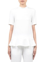 Stella McCartney&nbsp;Frill-hem crepe top