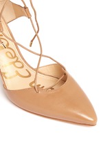 Detail View -Click To Enlarge 'Taylor' lace-up leather pumps