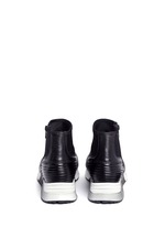 Back View -Click To Enlarge 'Legend' tribal embossed scuba sock sneakers