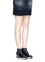 Figure View -Click To Enlarge 'Legend' tribal embossed scuba sock sneakers