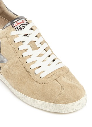 Click To Zoom Ash - 'Guiepard' metallic appliqué suede wedge sneakers