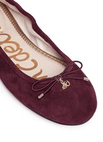 Detail View -Click To Enlarge 'Felicia' suede ballet flats