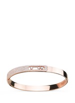 Main View -Click To Enlarge 'Move Noa Pavé' diamond 18k rose gold bangle
