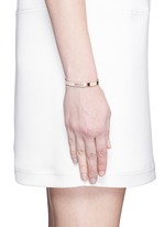 Figure View -Click To Enlarge 'Move Noa Pavé' diamond 18k rose gold bangle