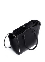 Detail View -Click To Enlarge 'Rockstud' medium leather zip tote