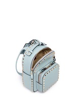 Detail View -Click To Enlarge 'Rockstud' mini leather backpack