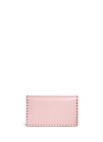 Back View -Click To Enlarge 'Rockstud' leather flap clutch