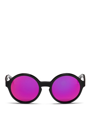 Main View - Click To Enlarge Main View - Click To Enlarge - ANDERNE - 'Luftballons' acetate mirror round sunglasses