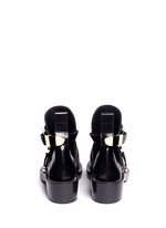 Back View -Click To Enlarge 'Ceinture' metal eyelet cutout leather Derby boots
