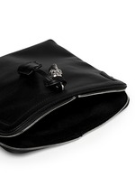 Detail View -Click To Enlarge 'Padlock' leather clutch