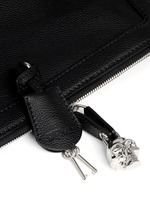 Detail View -Click To Enlarge 'Padlock' leather clutch