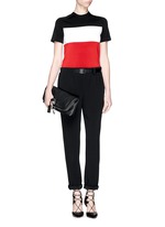 Figure View -Click To Enlarge 'Padlock' leather clutch