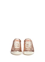 Front View -Click To Enlarge 'Mexico 66' unisex metallic leather sneakers