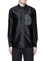 Main View -Click To Enlarge 'Contractor' camouflage print pocket shirt