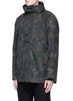 Front View -Click To Enlarge 'Ezra' camouflage print detachable liner parka