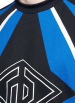 Detail View -Click To Enlarge 'Optical Moto' print sweatshirt