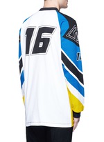 Back View -Click To Enlarge 'Optical Moto' print sweatshirt