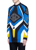 Front View -Click To Enlarge 'Optical Moto' print sweatshirt