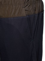 Detail View -Click To Enlarge Contrast gusset jogging pants