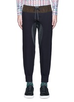 Main View -Click To Enlarge Contrast gusset jogging pants