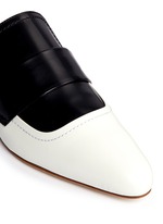 Detail View -Click To Enlarge 'Sabot' colourblock leather slide loafers