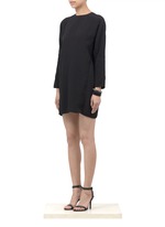 T by Alexander Wang&nbsp;Crepe stitch-detailed shift dress