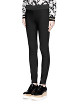 Front View -Click To Enlarge Cotton blend crepe leggings