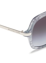 Detail View -Click To Enlarge 'Adrianna II' tortoiseshell acetate square sunglasses