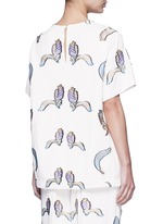 Back View -Click To Enlarge Feather fil coupé sateen top