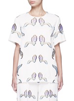 Main View -Click To Enlarge Feather fil coupé sateen top