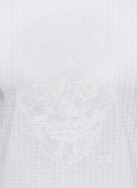 Detail View -Click To Enlarge Skull stitch embroidery T-shirt