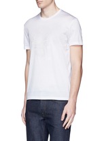 Front View -Click To Enlarge Skull stitch embroidery T-shirt