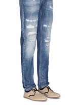 Figure View -Click To Enlarge Perforated suede espadrille Derbies
