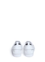 Back View -Click To Enlarge 'Superstar' crisscross band neoprene slip-ons