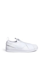Main View -Click To Enlarge 'Superstar' crisscross band neoprene slip-ons