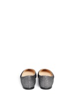 Back View -Click To Enlarge 'Alina' lamé glitter flats