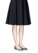 Figure View -Click To Enlarge 'Alina' lamé glitter flats