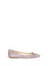 Main View - Click To Enlarge Main View - Click To Enlarge - Jimmy Choo - 'Romy' coarse glitter skimmer flats