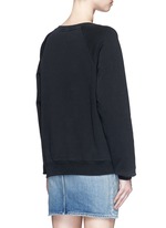 Detail View -Click To Enlarge 'Too Late' slogan sweatshirt