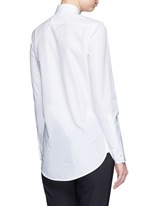 Detail View -Click To Enlarge Plissé pleat bib poplin shirt