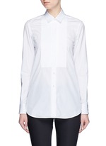 Main View -Click To Enlarge Plissé pleat bib poplin shirt