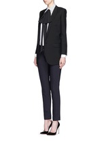 Click To Enlarge Plissé pleat bib poplin shirt