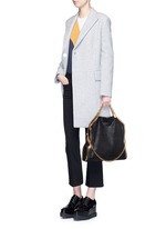 Figure View -Click To Enlarge 'Falabella' small shaggy deer foldover chain tote