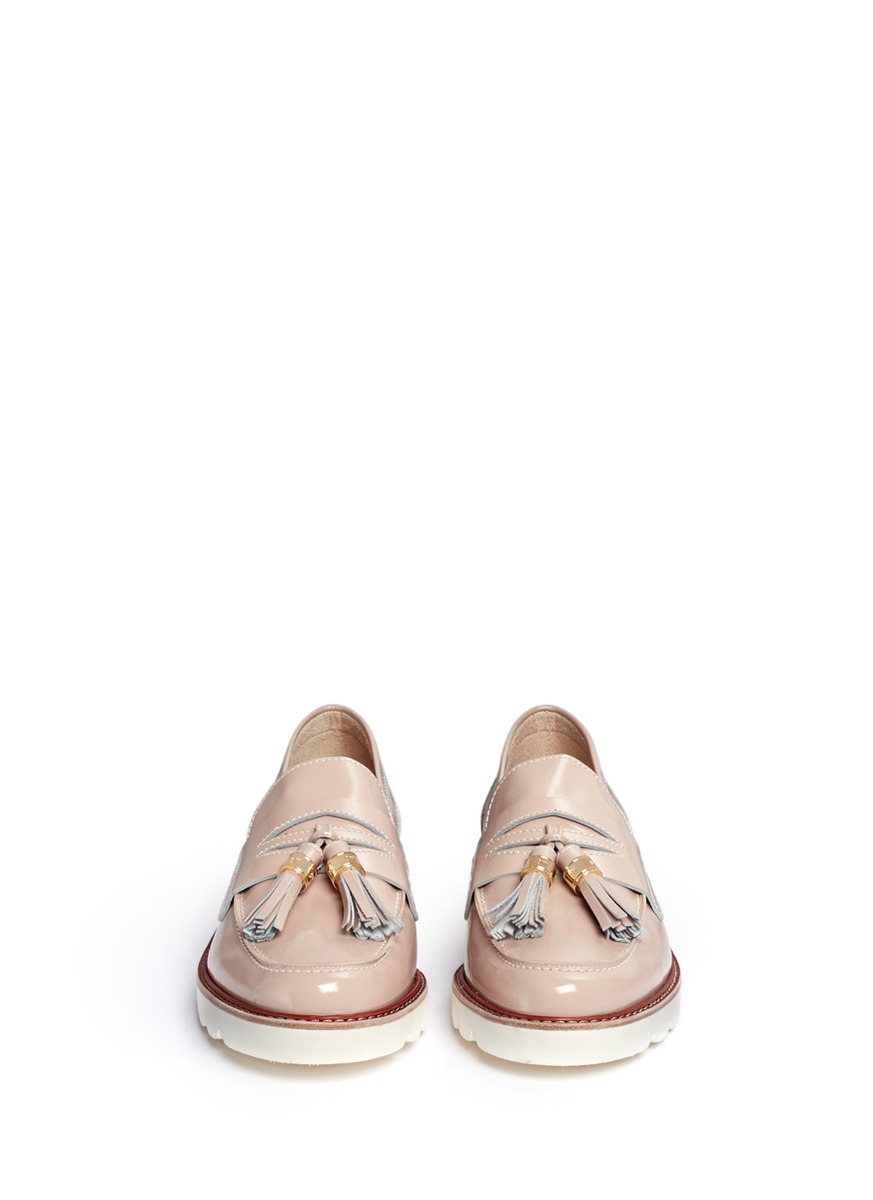 stuart weitzman manila loafer white