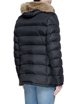 Back View -Click To Enlarge 'Cluny' detachable coyote fur hood down jacket