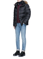 Figure View -Click To Enlarge 'Cluny' detachable coyote fur hood down jacket